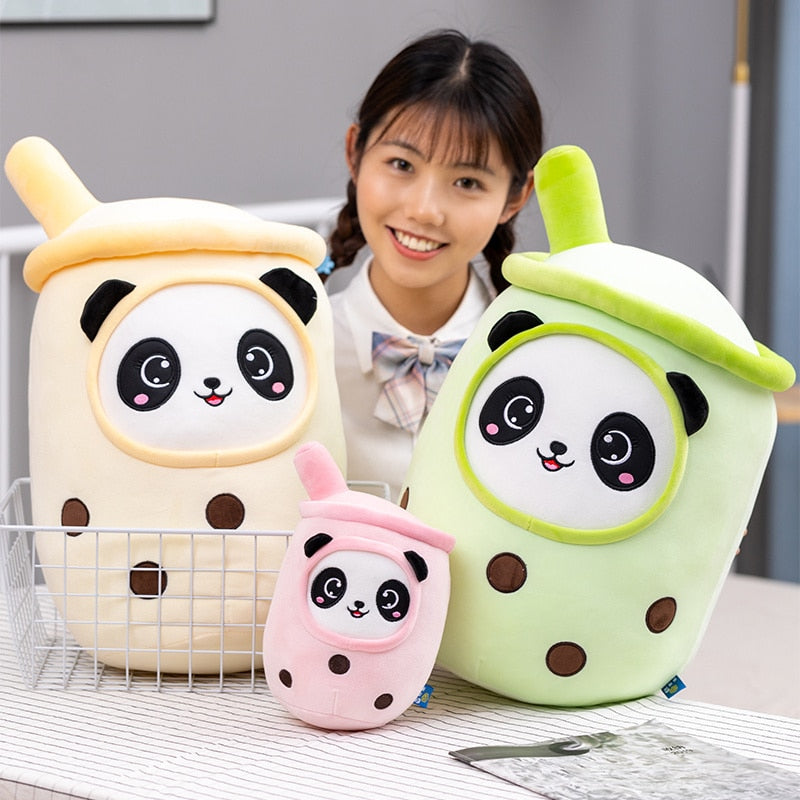 Bubble Tea Panda Family Plushies - Kawaiies - Adorable - Cute - Plushies - Plush - Kawaii