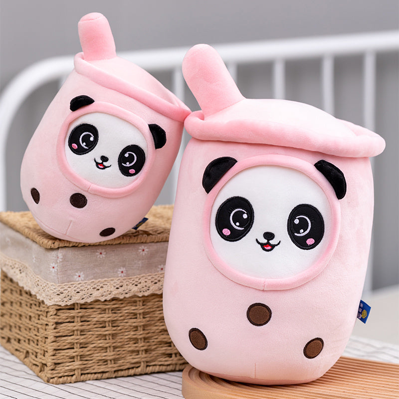 Bubble Tea Panda Family Plushies - Kawaiies - Adorable - Cute - Plushies - Plush - Kawaii