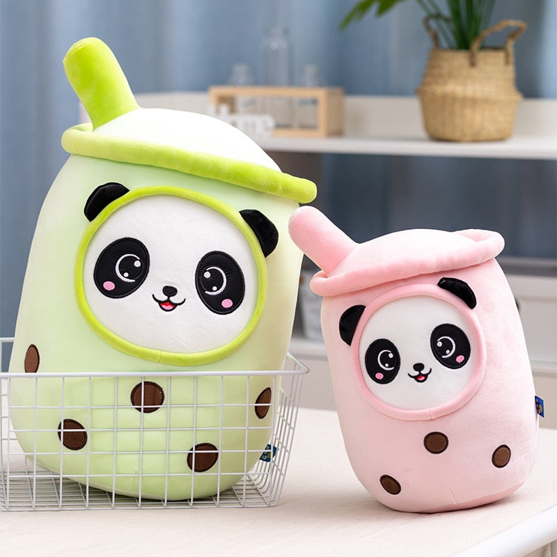 Bubble Tea Panda Family Plushies - Kawaiies - Adorable - Cute - Plushies - Plush - Kawaii