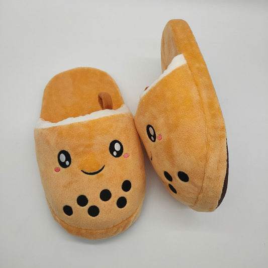 Bubble Tea Plush Slippers - Kawaiies - Adorable - Cute - Plushies - Plush - Kawaii