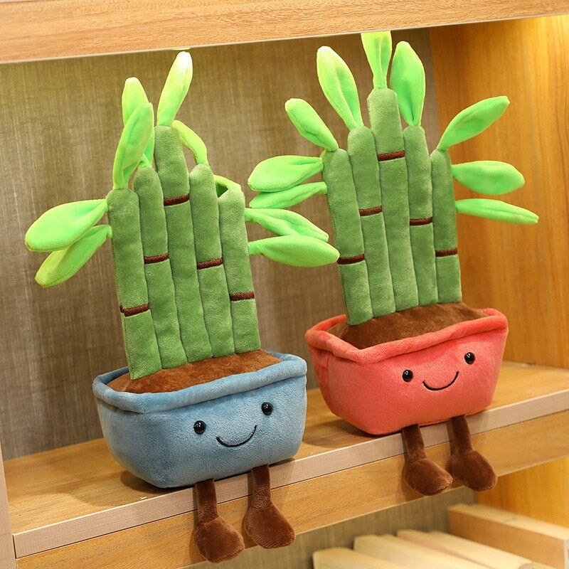 Bubbly Bamboo Pot Plant Plushie - Kawaiies - Adorable - Cute - Plushies - Plush - Kawaii