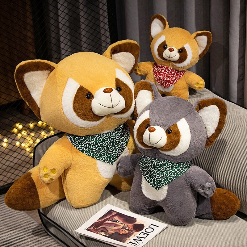 Bushy and Buster the Raccoon Plushies - Kawaiies - Adorable - Cute - Plushies - Plush - Kawaii