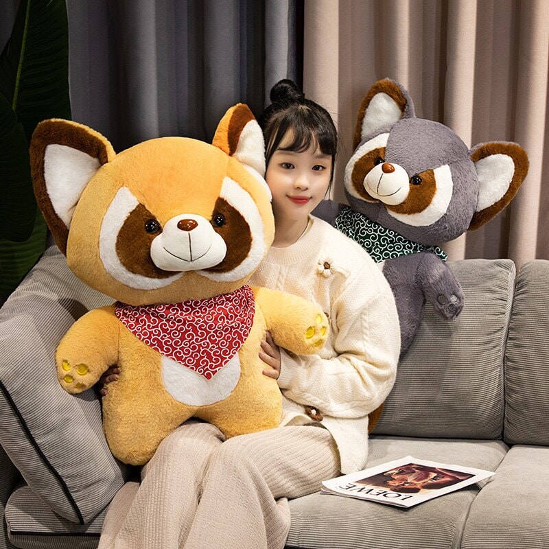 Bushy and Buster the Raccoon Plushies - Kawaiies - Adorable - Cute - Plushies - Plush - Kawaii