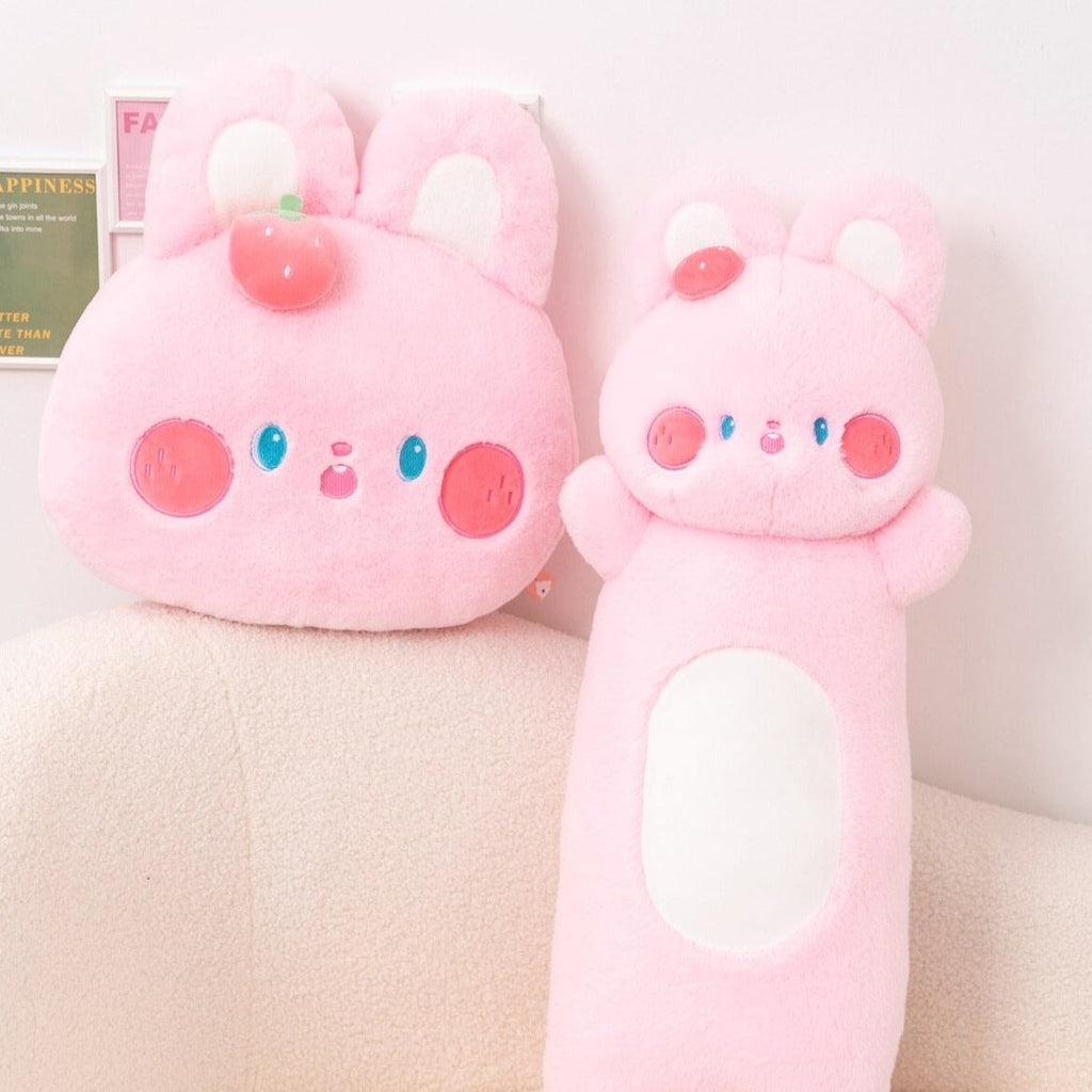 Buttons the Fluffy Pink Bunny Plushie - Kawaiies - Adorable - Cute - Plushies - Plush - Kawaii