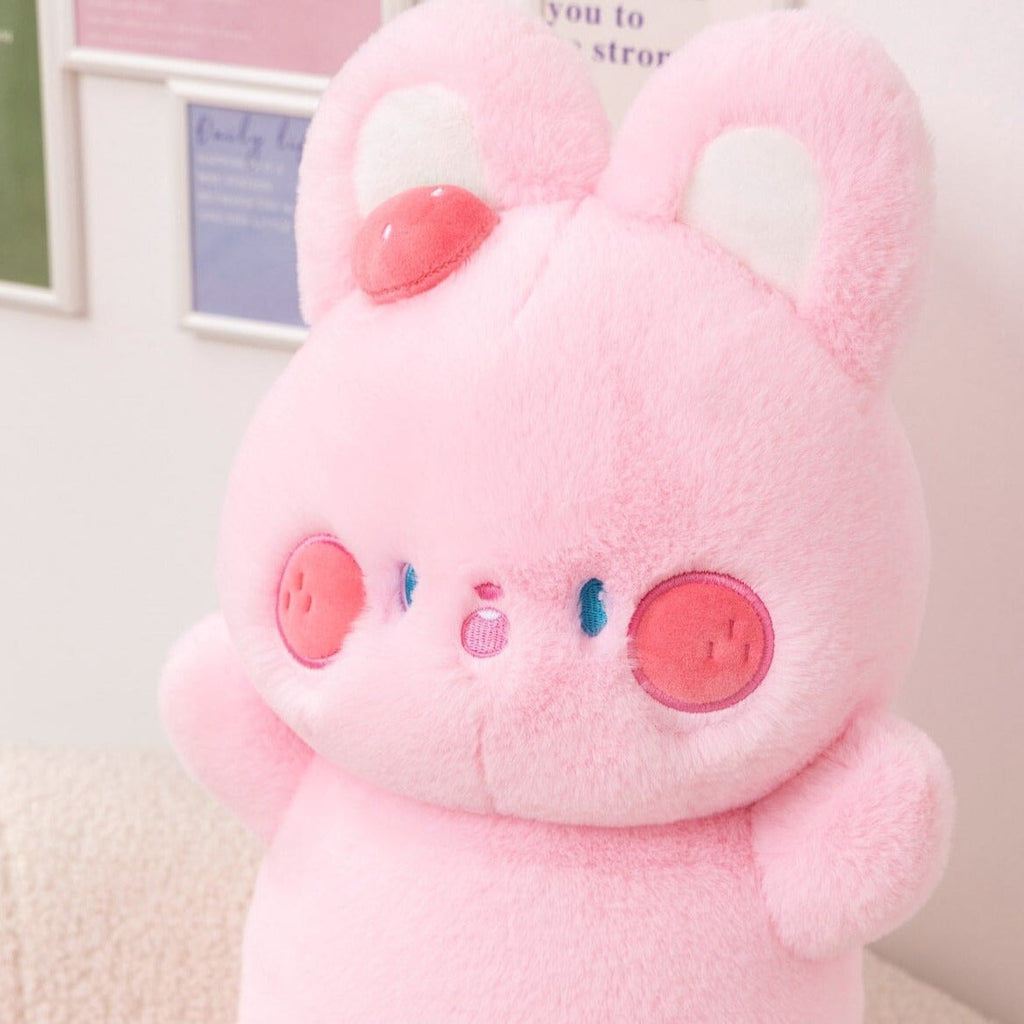 Buttons the Fluffy Pink Bunny Plushie - Kawaiies - Adorable - Cute - Plushies - Plush - Kawaii