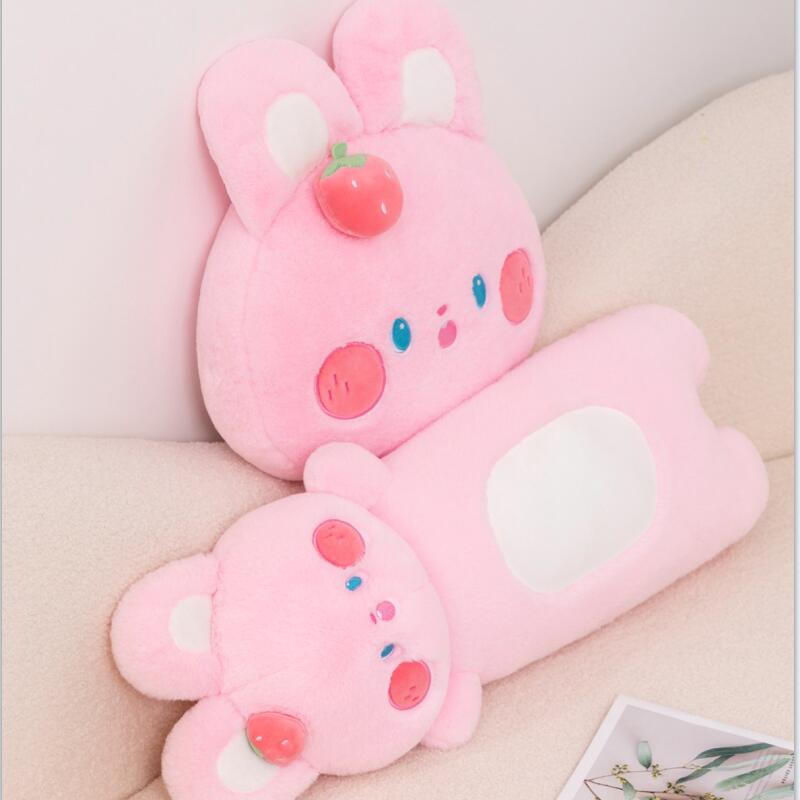 Buttons the Fluffy Pink Bunny Plushie - Kawaiies - Adorable - Cute - Plushies - Plush - Kawaii