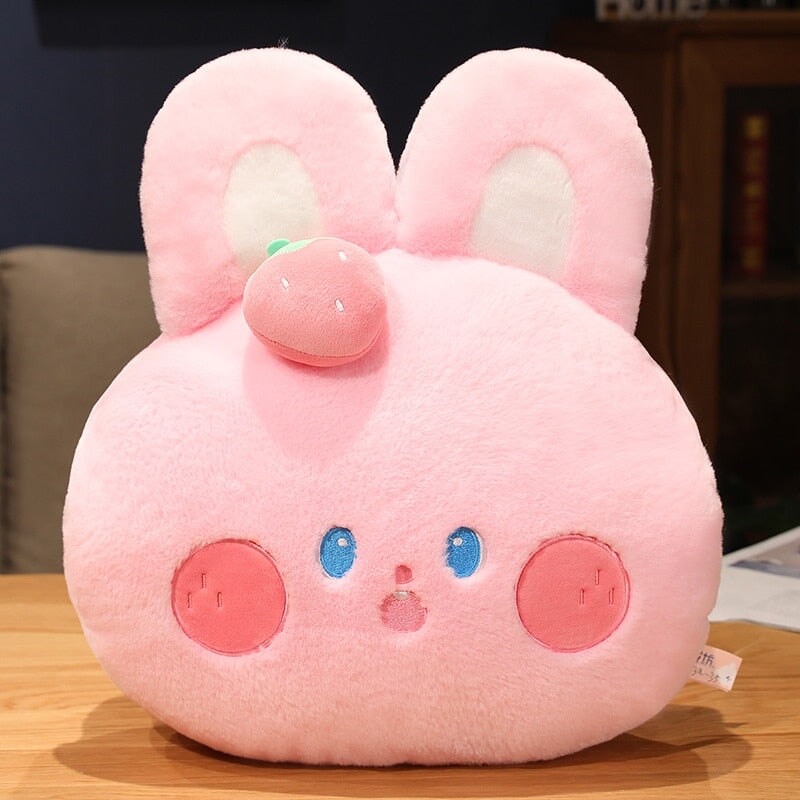 Buttons the Fluffy Pink Bunny Plushie - Kawaiies - Adorable - Cute - Plushies - Plush - Kawaii