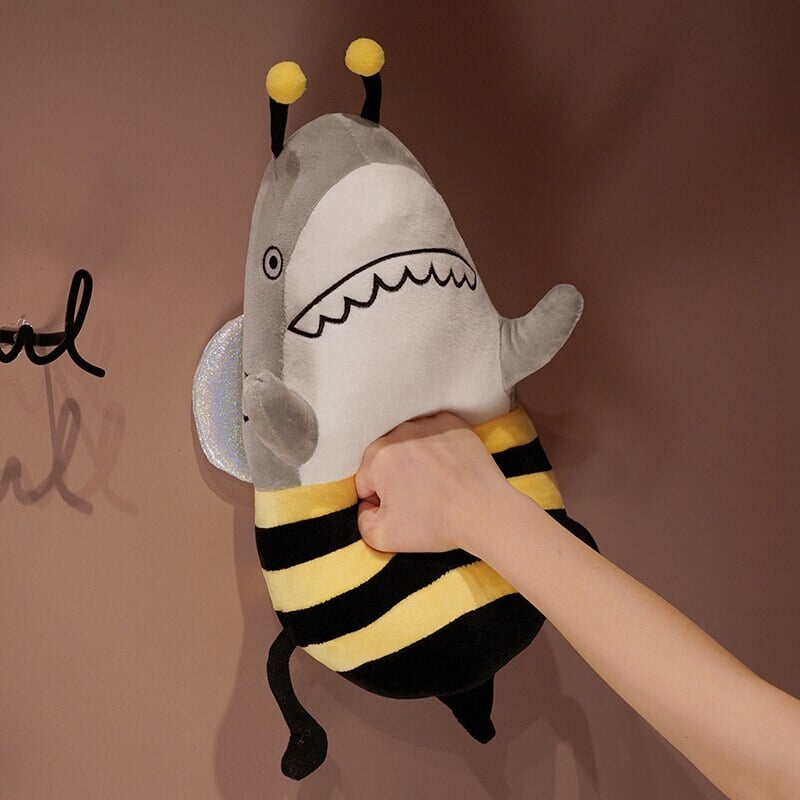 Buzz the Shark & Bee Plushie - Kawaiies - Adorable - Cute - Plushies - Plush - Kawaii