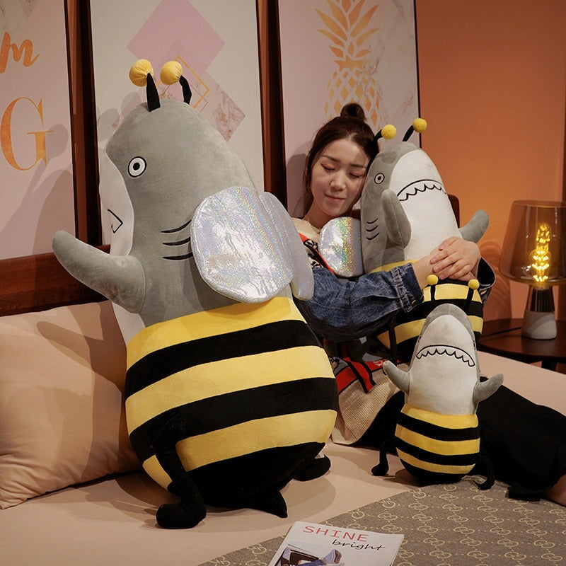 Buzz the Shark & Bee Plushie - Kawaiies - Adorable - Cute - Plushies - Plush - Kawaii