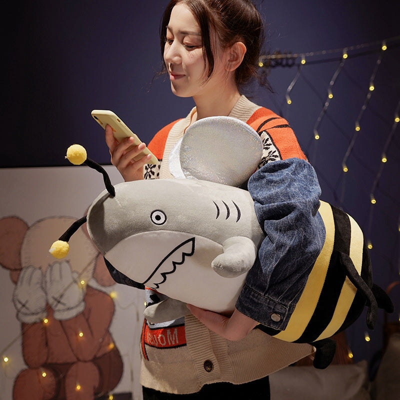 Buzz the Shark & Bee Plushie - Kawaiies - Adorable - Cute - Plushies - Plush - Kawaii