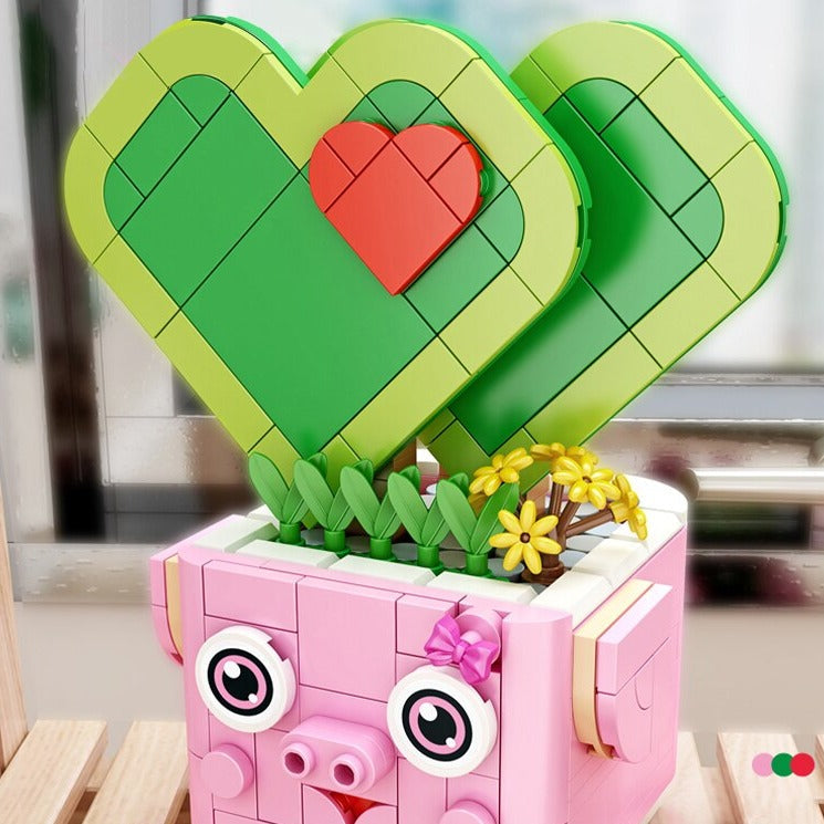 Cactus Succulent Animal Plant Pots Building Sets - Kawaiies - Adorable - Cute - Plushies - Plush - Kawaii