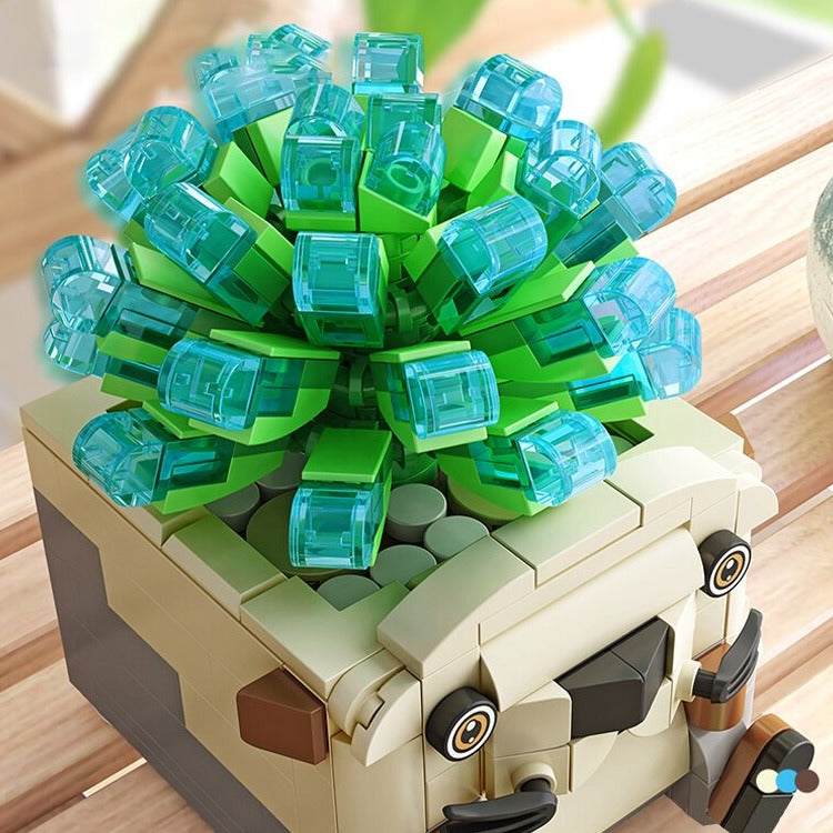 Cactus Succulent Animal Plant Pots Building Sets - Kawaiies - Adorable - Cute - Plushies - Plush - Kawaii