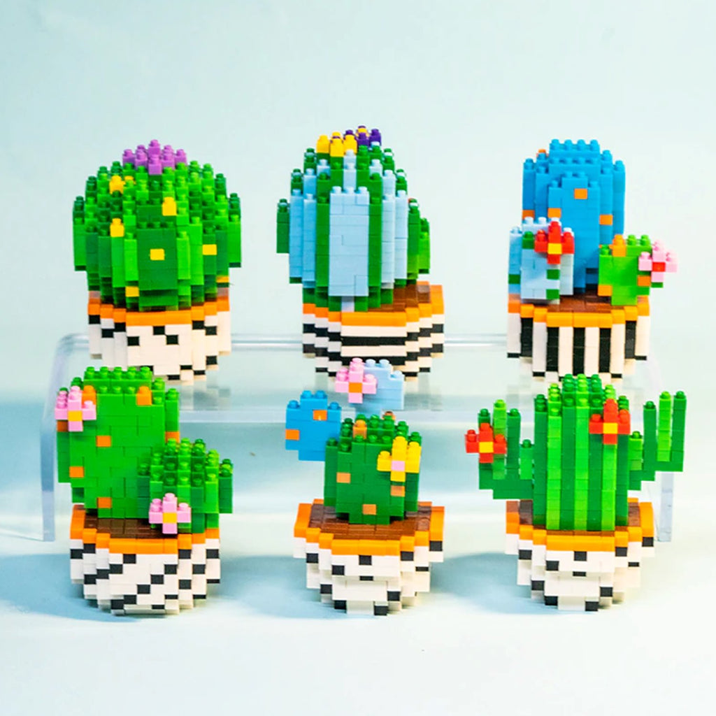 Cactus Succulent Plant Pots Nano Building Set - Kawaiies - Adorable - Cute - Plushies - Plush - Kawaii