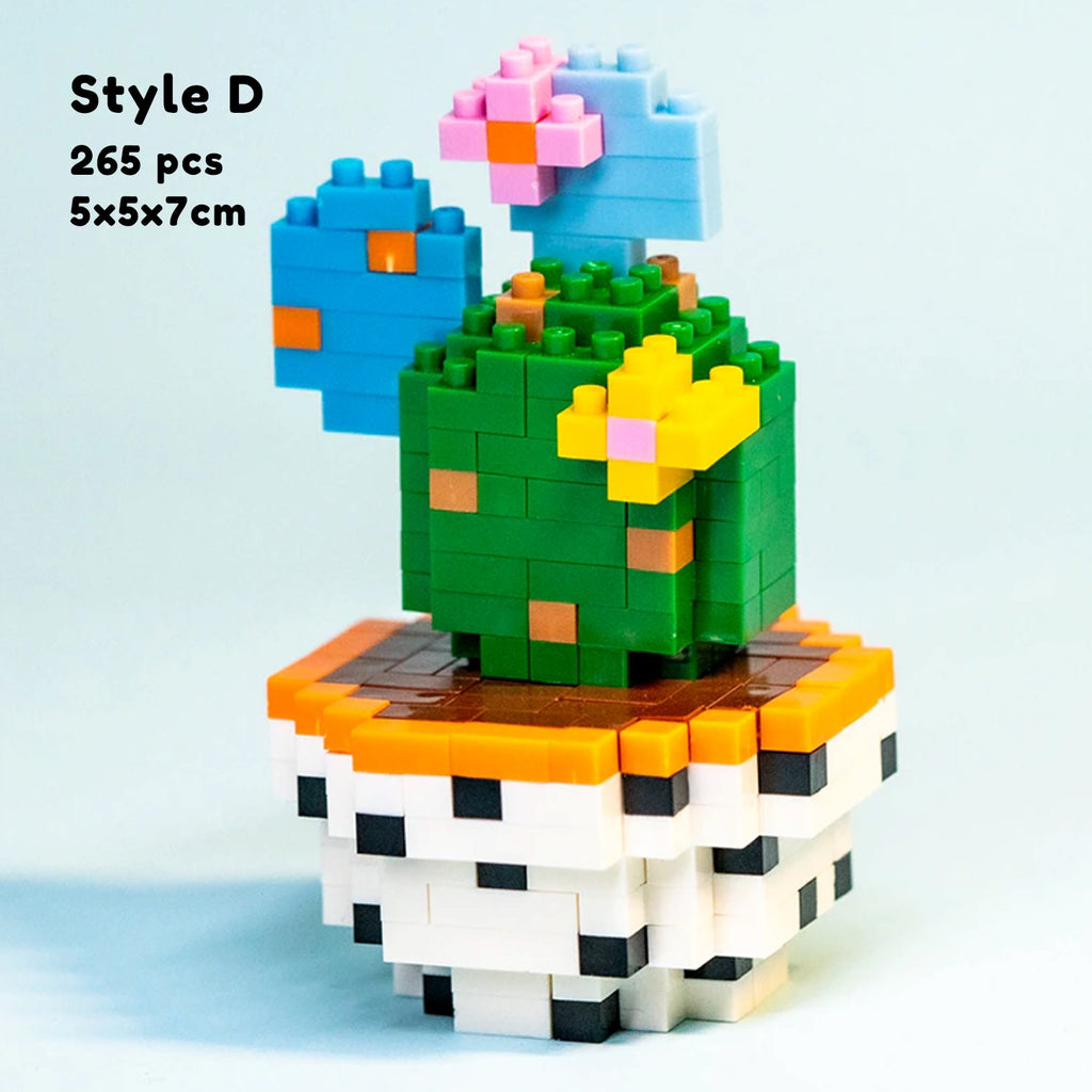 Cactus Succulent Plant Pots Nano Building Set - Kawaiies - Adorable - Cute - Plushies - Plush - Kawaii