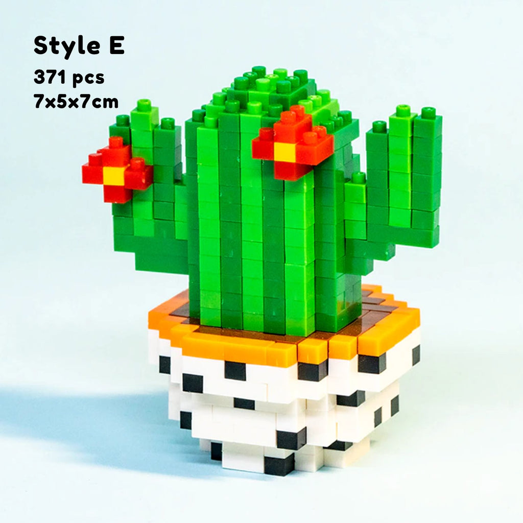 Cactus Succulent Plant Pots Nano Building Set - Kawaiies - Adorable - Cute - Plushies - Plush - Kawaii