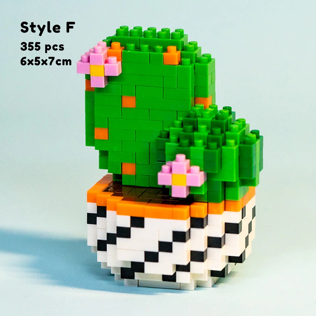 Cactus Succulent Plant Pots Nano Building Set - Kawaiies - Adorable - Cute - Plushies - Plush - Kawaii