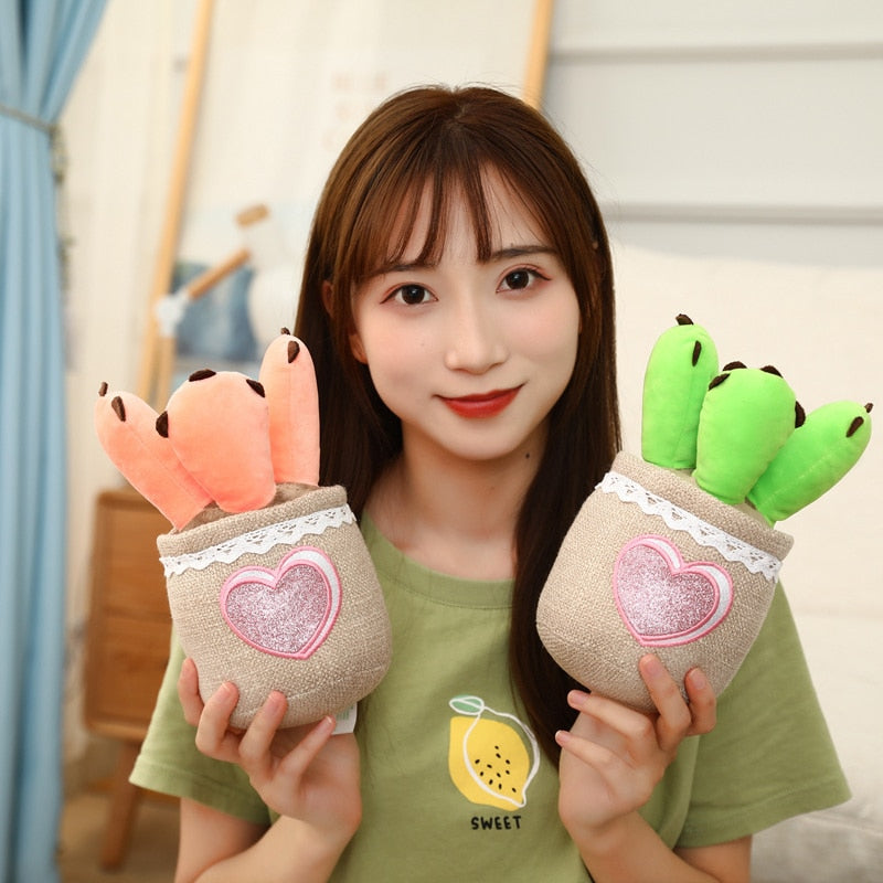 Cactus Succulent Pot Plant Plushie - Kawaiies - Adorable - Cute - Plushies - Plush - Kawaii