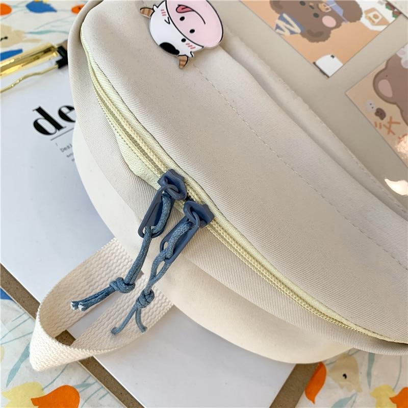 cute mini-canvas backpacks Canvas Kekemi Bear Friends Backpack – Kawaiies