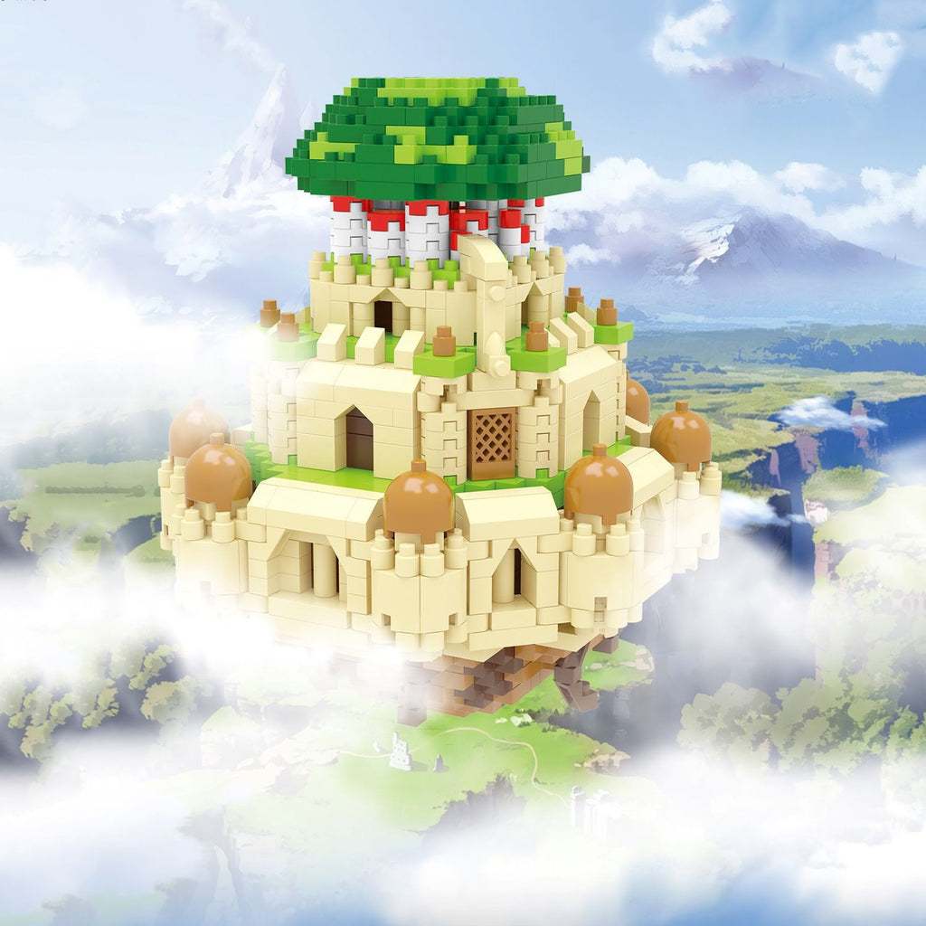 Capsule Floating Castle & House Dome Nano Building Sets - Kawaiies - Adorable - Cute - Plushies - Plush - Kawaii
