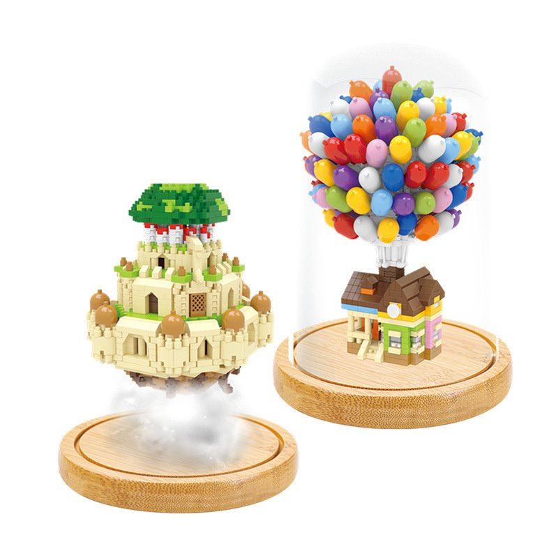 Capsule Floating Castle & House Dome Nano Building Sets - Kawaiies - Adorable - Cute - Plushies - Plush - Kawaii