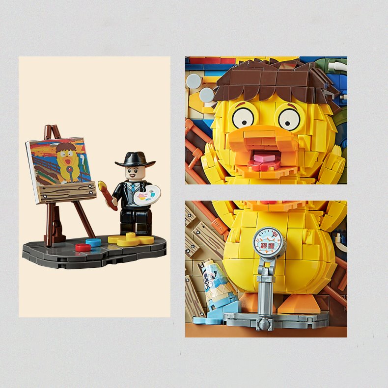 Caricature Famous Paintings Micro Building Blocks - Kawaiies - Adorable - Cute - Plushies - Plush - Kawaii