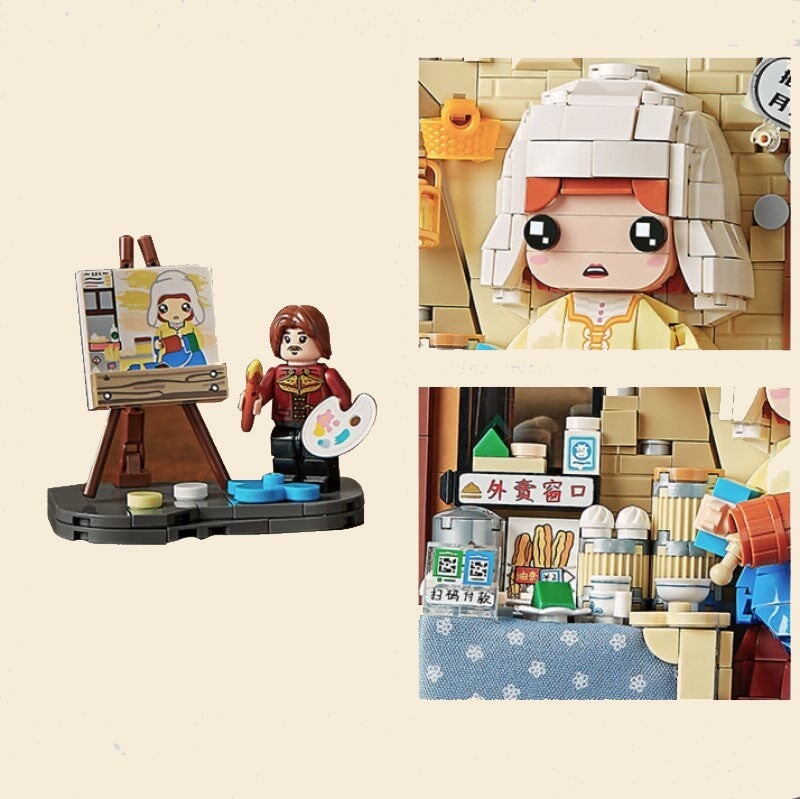 Caricature Famous Paintings Micro Building Blocks - Kawaiies - Adorable - Cute - Plushies - Plush - Kawaii