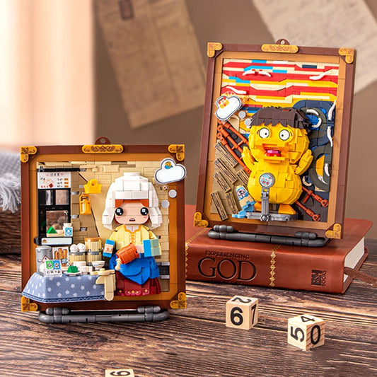 Caricature Famous Paintings Micro Building Blocks - Kawaiies - Adorable - Cute - Plushies - Plush - Kawaii