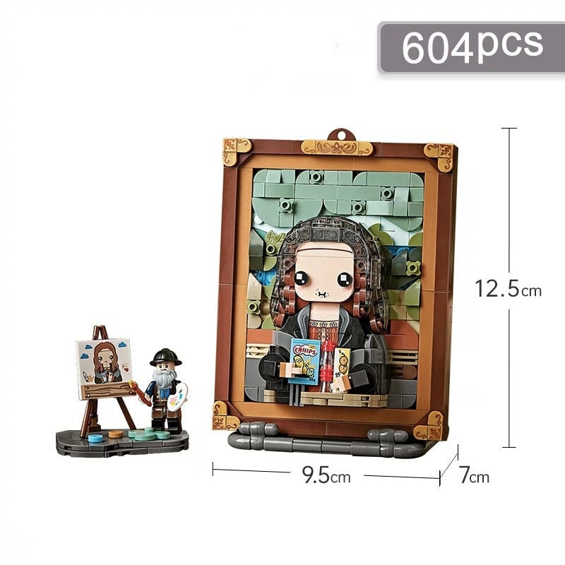 Caricature Famous Paintings Micro Building Blocks - Kawaiies - Adorable - Cute - Plushies - Plush - Kawaii