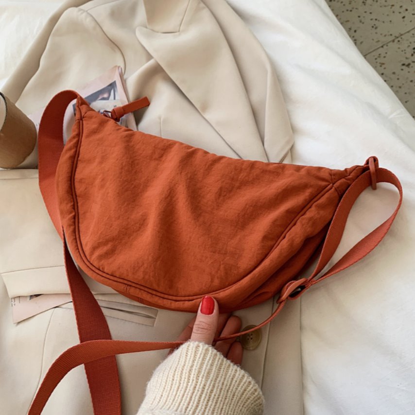 Casual Nylon Hobo Crossbody Bag - Kawaiies - Adorable - Cute - Plushies - Plush - Kawaii