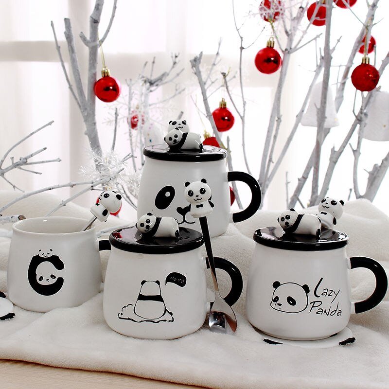 Ceramic Panda Mugs - Kawaiies - Adorable - Cute - Plushies - Plush - Kawaii