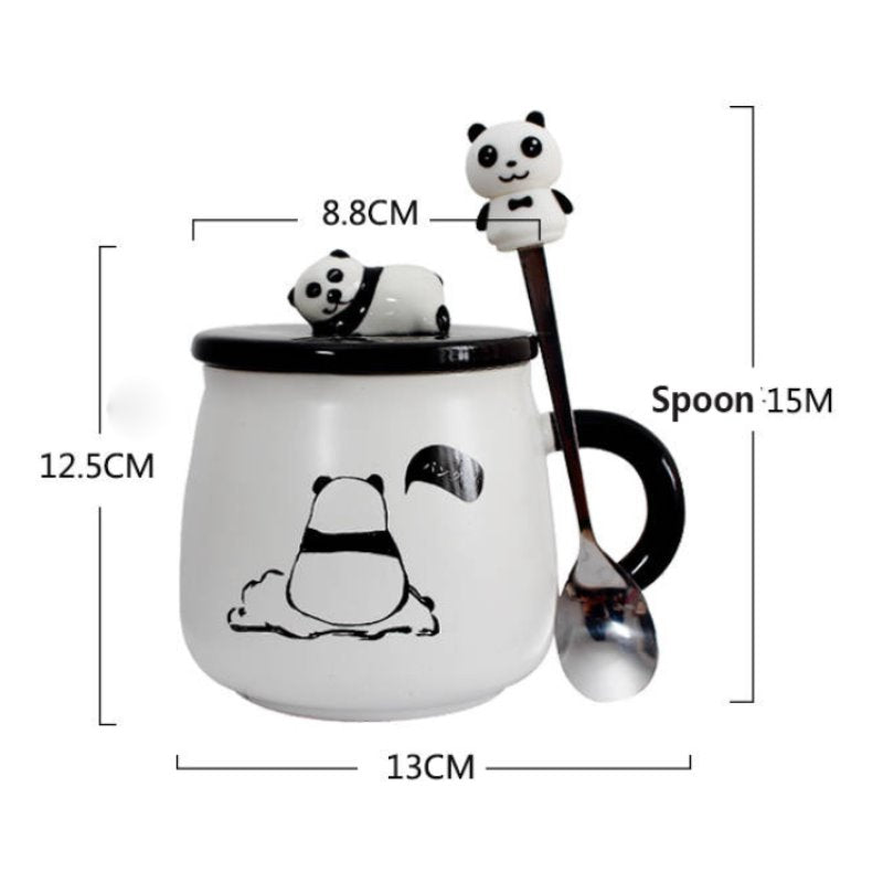 Ceramic Panda Mugs - Kawaiies - Adorable - Cute - Plushies - Plush - Kawaii