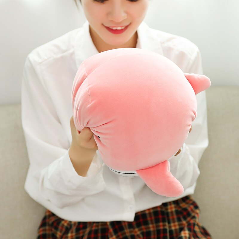 Cheerful Chonky Plumpy Pink Blue Whale - Kawaiies - Adorable - Cute - Plushies - Plush - Kawaii