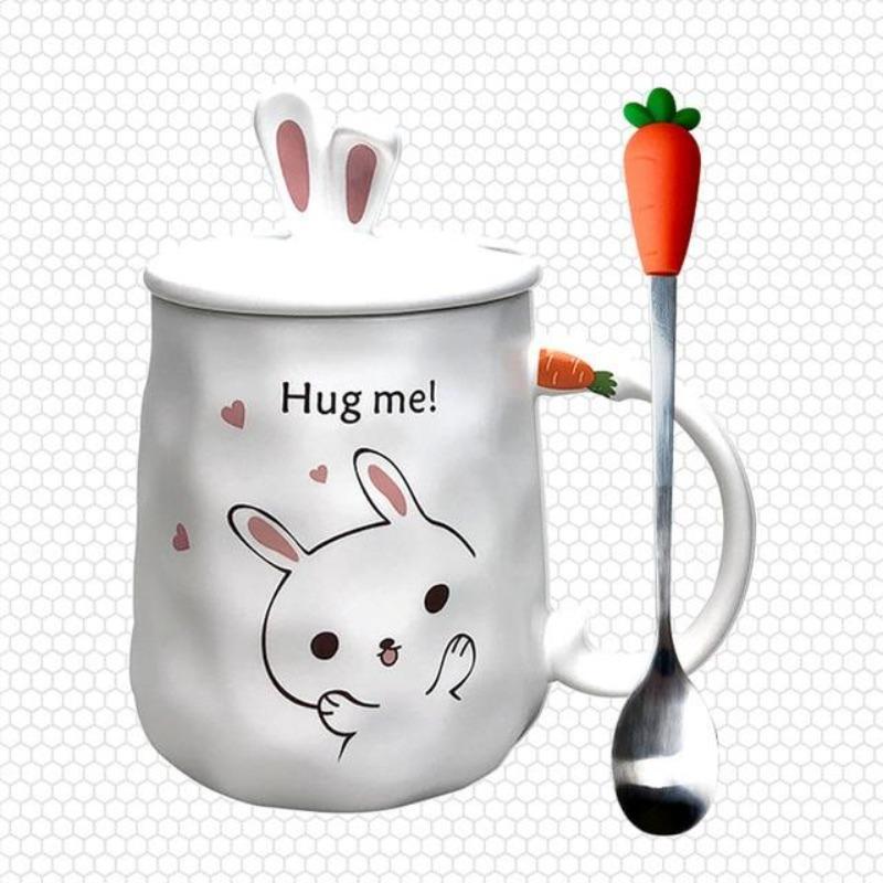 Cheerful Rabbit Mug - Kawaiies - Adorable - Cute - Plushies - Plush - Kawaii