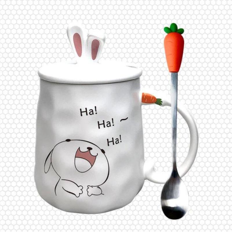 Cheerful Rabbit Mug - Kawaiies - Adorable - Cute - Plushies - Plush - Kawaii