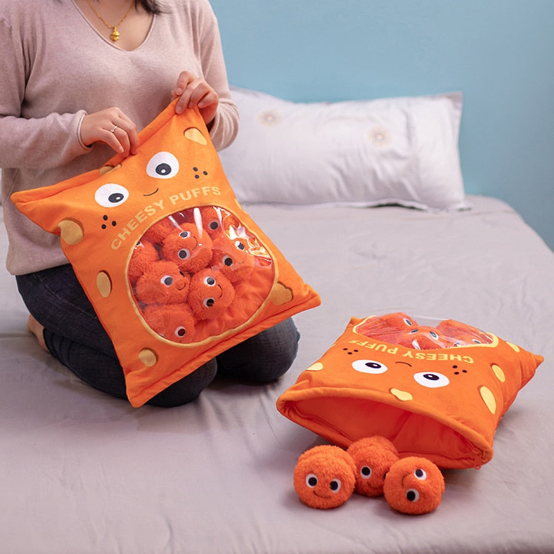 Cheesy Puffs Snack Bags - Kawaiies - Adorable - Cute - Plushies - Plush - Kawaii