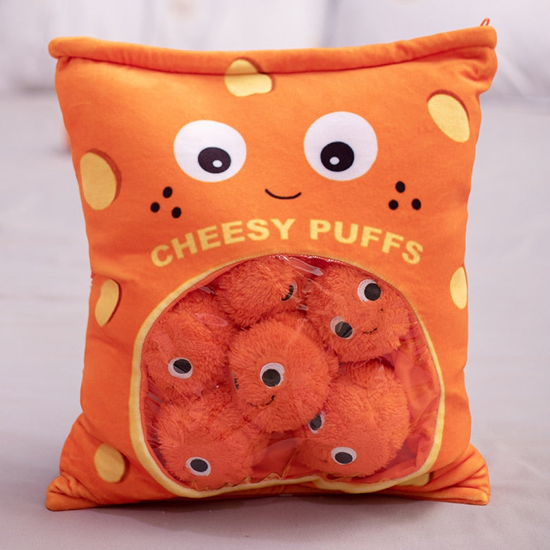 Cheesy Puffs Snack Bags - Kawaiies - Adorable - Cute - Plushies - Plush - Kawaii