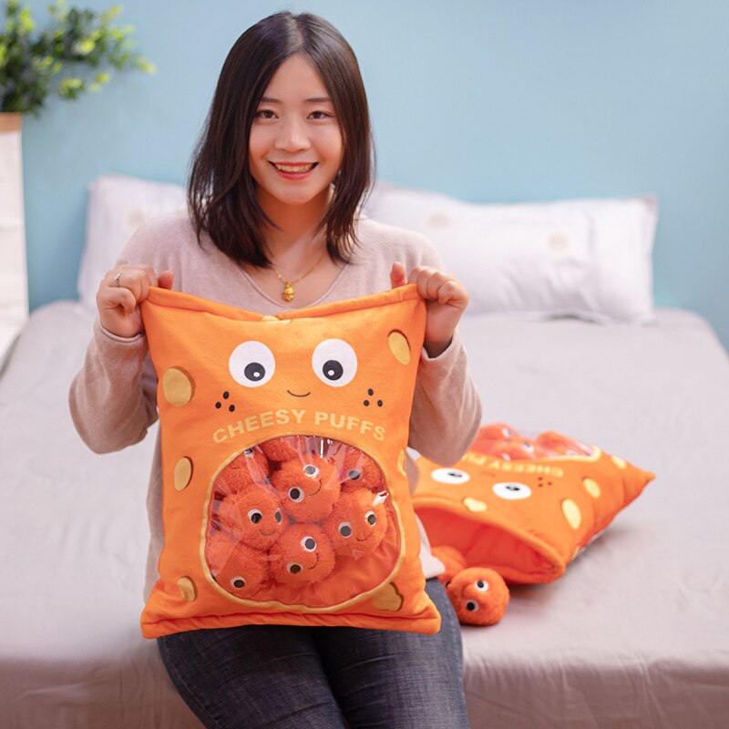 Cheesy Puffs Snack Bags - Kawaiies - Adorable - Cute - Plushies - Plush - Kawaii