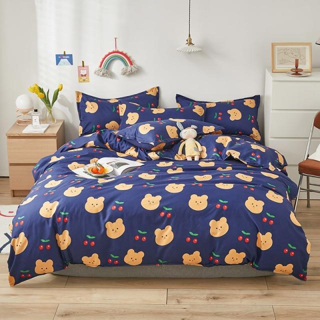 Cherry Teddy Bears Bedding Set - Kawaiies - Adorable - Cute - Plushies - Plush - Kawaii