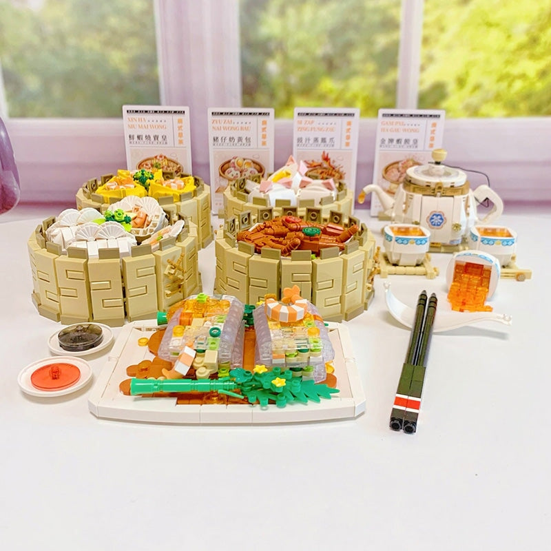 Chinese Dim Sum Micro Building Blocks Collection - Kawaiies - Adorable - Cute - Plushies - Plush - Kawaii