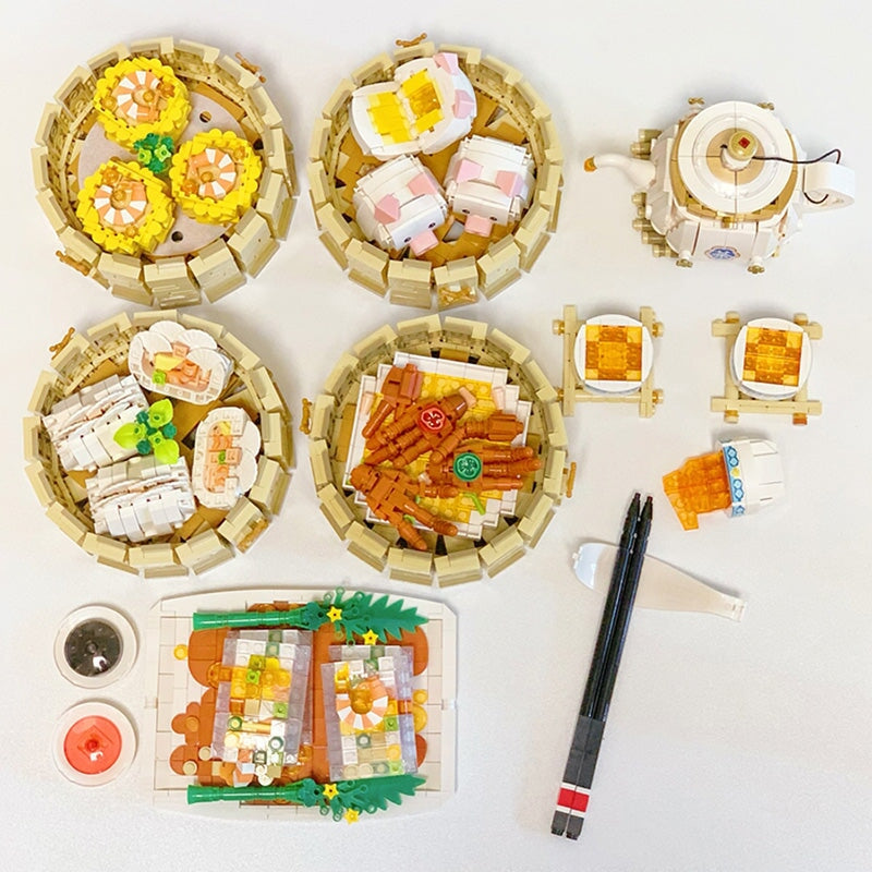 Chinese Dim Sum Micro Building Blocks Collection - Kawaiies - Adorable - Cute - Plushies - Plush - Kawaii