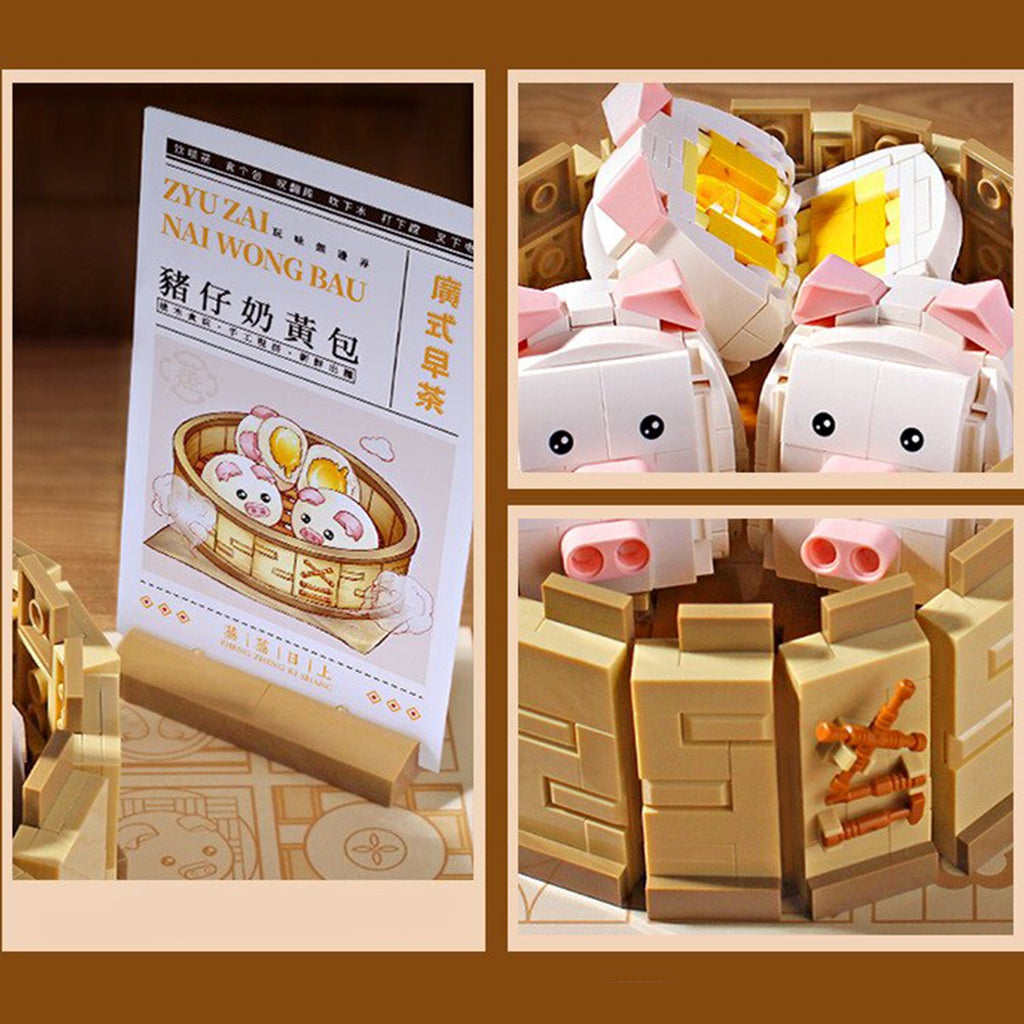 Chinese Dim Sum Micro Building Blocks Collection - Kawaiies - Adorable - Cute - Plushies - Plush - Kawaii