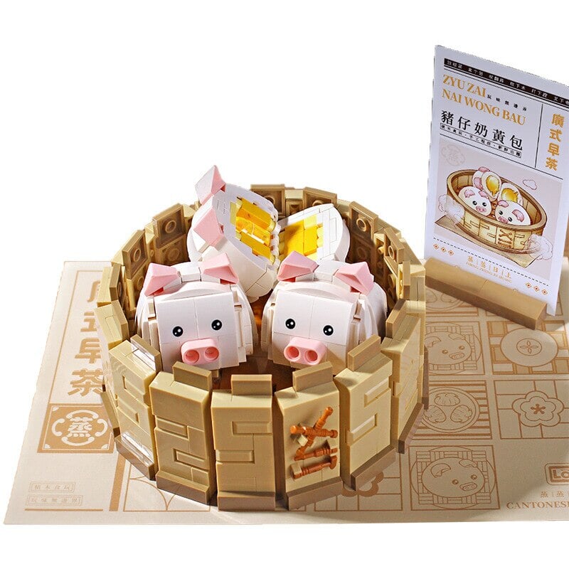 Chinese Dim Sum Micro Building Blocks Collection - Kawaiies - Adorable - Cute - Plushies - Plush - Kawaii