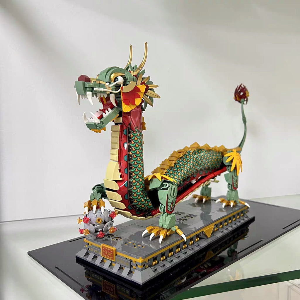 Chinese Dragon Statue Nano Building Blocks - Kawaiies - Adorable - Cute - Plushies - Plush - Kawaii