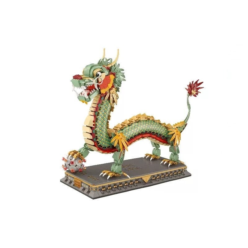 Chinese Dragon Statue Nano Building Blocks - Kawaiies - Adorable - Cute - Plushies - Plush - Kawaii