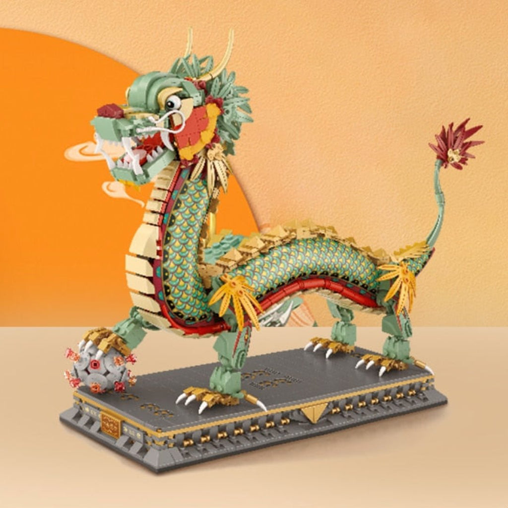 Chinese Dragon Statue Nano Building Blocks - Kawaiies - Adorable - Cute - Plushies - Plush - Kawaii