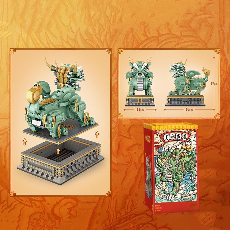 Chinese Qilin Statue Micro Building Blocks - Kawaiies - Adorable - Cute - Plushies - Plush - Kawaii