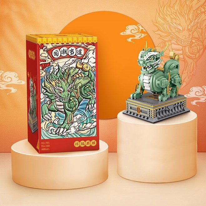 Chinese Qilin Statue Micro Building Blocks - Kawaiies - Adorable - Cute - Plushies - Plush - Kawaii