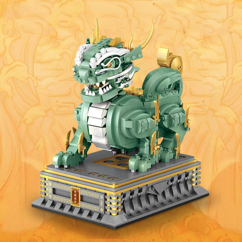 Chinese Qilin Statue Micro Building Blocks - Kawaiies - Adorable - Cute - Plushies - Plush - Kawaii