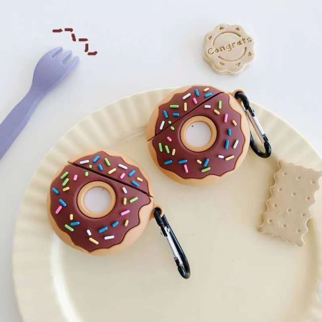 Chocolate Donut Airpods Case (1&2) - Kawaiies - Adorable - Cute - Plushies - Plush - Kawaii