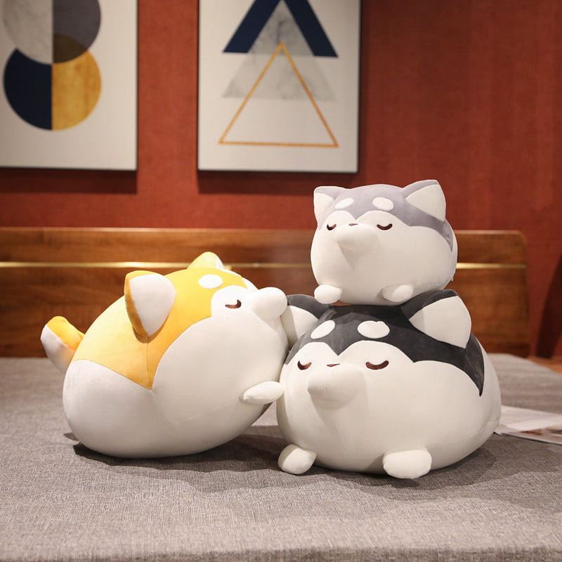 Chonky Cheerful Shiba Inu Squad Plushies - Kawaiies - Adorable - Cute - Plushies - Plush - Kawaii